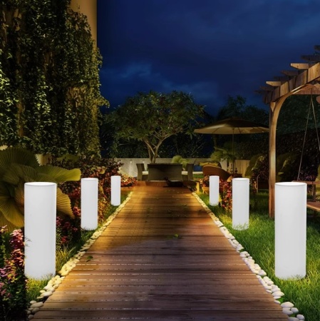 Светильник Цилиндр 30х75 питание от АКБ, RGB